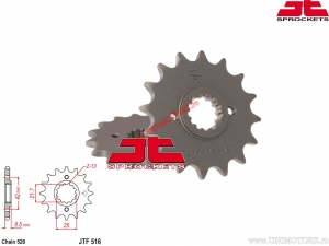 Kit catena - Kawasaki EL250 Eliminator Chopper ('91-'96) - DID / JT