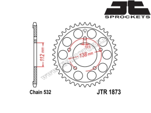 Kit catena Yamaha YZF-R6 ('99-'02) - (DID / JT)