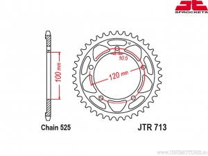 Kit Chaîne - Aprilia 1000 Tuono V4 R / APRC ('12-'16) - DID / JT