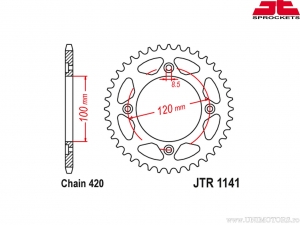 Kit chaîne - Betamotor 50 RR Enduro Racing ('05-'09) - DID / JT
