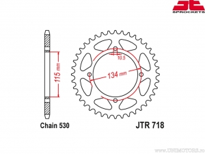 Kit chaîne - Ducati 650 Indiana Custom ('87-'88) - DID / JT