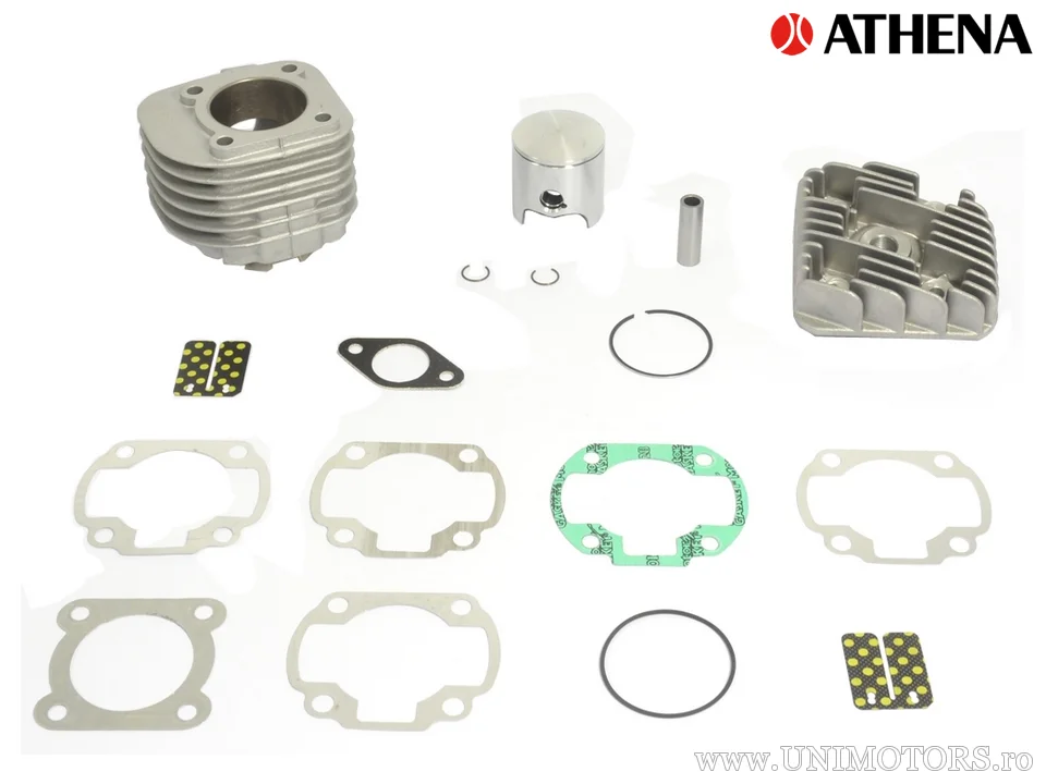 Kit cilindru Athena Racing Big Bore 80cc, cursă 43 mm, Minarelli culcat AC, bolt 12 mm - Athena