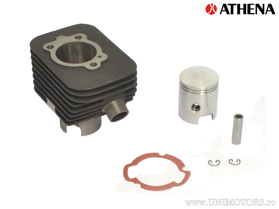 Kit cilindru Athena Sport 63cc, Piaggio Ciao / Si / Bravo 50, ax piston 10 mm (fără chiulasă) - Athena
