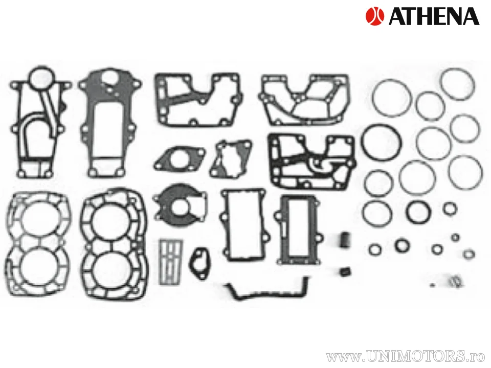 Kit complet garnituri - Mercury 15 HP - 2 CYL / 18 HP - 2 CYL / 20 HO - 2 CYL / 25 HP - 2 CYL ('83-'18) - Athena