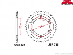 Kit de cadena - Ducati 600 SS ('94) - DID / JT