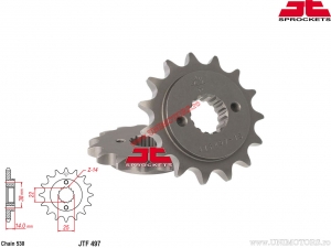 Kit de cadena - Ducati 750 F1-1 ('87) - DID / JT
