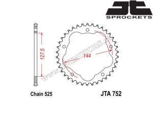 Kit de cadena Ducati Multistrada DS 1000 / Multistrada DS 1000 S ('03-'06) - (DID / JT)