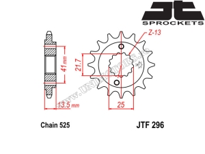 Kit de cadena Honda NV 400C Steed - (DID / JT)