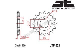 Kit de cadena Kawasaki Z 1000A / Z1R - (DID / JT)