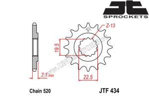 Kit de Cadena Suzuki DR 500S ('81-'83) - (DID / JT)