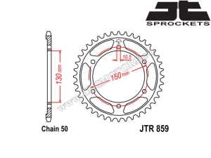 Kit de cadena y piñón para Yamaha YZF 600R Thundercat ('96-'03) - (DID / JT)