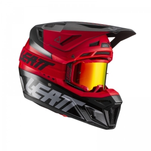 Kit de casco y gafas Moto 8.5 V22 ROJO: Talla - M