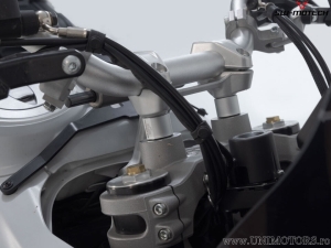 Kit de elevación de manillar de 20 mm - material: aluminio - color: plata - Ducati DesertX ('22-) - SW-Motech
