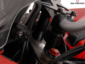 Kit de elevación de manillar de 30 mm - material: aluminio - color: negro - Ducati Multistrada 1200 ('10-'14)/1260 ('17-) - SW-