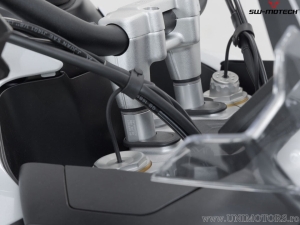 Kit de elevación de manillar de 30 mm - material: aluminio - color: plata - Triumph Tiger 1200 ('22-) - SW-Motech