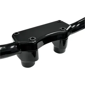 Kit de elevación de manillar y abrazadera superior - Negro, Brillante - 06020256
