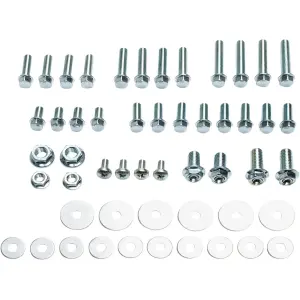 Kit de hardware métrico de 52 piezas - Plata, Zinc - 24040549