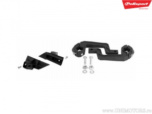 Kit de montagem de protetores de mão preto MX Rocks - Polisport