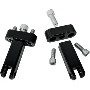 Kit de montaje para soporte de reposapiés de pasajero - Negro, Plateado, Brillante - 16201046