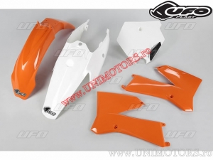 Kit de plástico (laranja / branco) - KTM SX 85 ('11-'12) - UFO