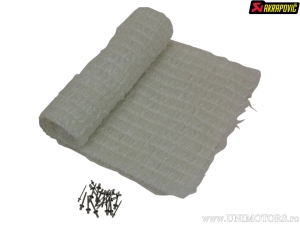 Kit de substituição de lã para escape - modelo: CK10 - material: fibras finas entrelaçadas - Akrapovič