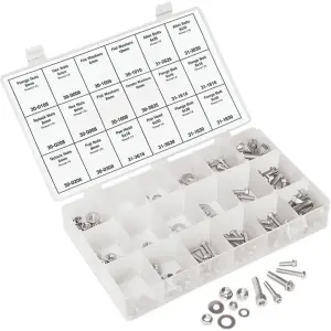 Kit di hardware metrico da 180 pezzi - Argento - MP331100