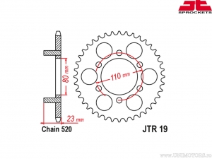 Kit lant - Aprilia  AF1 Replica 125 ('88-'92) -  DID / JT