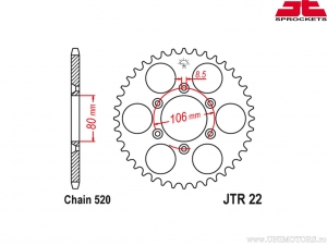 Kit lant - Aprilia MX 125 ('04-'07) -  DID / JT