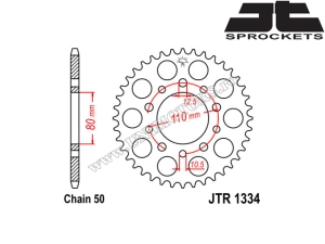 Kit lant Honda CBR 1000F ('89-'95) - (DID / JT)