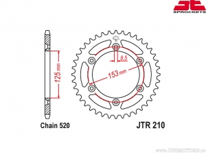 Kit lant - Honda CRF250 R-B C D E ('11-'14) / CRF250 R-F G H ('15-'17) - DID / JT