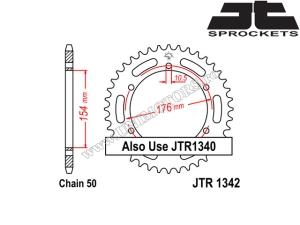 Kit lant Honda VFR 800 ('02-'11) - (DID / JT)