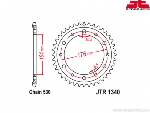 Kit lant - Honda VFR800 X-B C D E F Crossrunner ('11-'14) - DID / JT