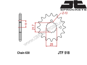 Kit lant Suzuki GS 750 ('77-'82) - (DID / JT)