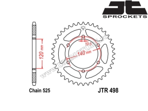 Kit lant Suzuki GSX-R 600 ('97) - (DID / JT)
