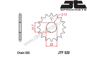 Kit lant Suzuki GSX-R 750 ('06-'10) - (DID / JT)