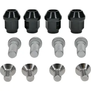Kit moeren/bouten voor één wiel - zilver - CAN AM COMMANDER 1000 / OUTLANDER 1000 / OUTLANDER 700 - Moose