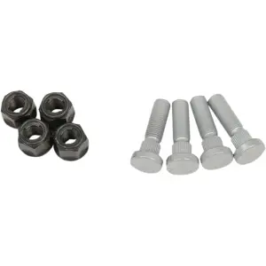 Kit nuts/screws for a single wheel - silver/black - KAWASAKI KVF 650 4X4 Brute Force / KVF 750 I 4X4 - Moose