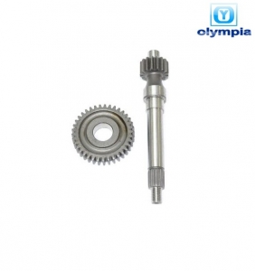 Kit pignons engrenage roue arrière Z16/37 - Piaggio Sfera / Zip 2T 50cc - Olympia