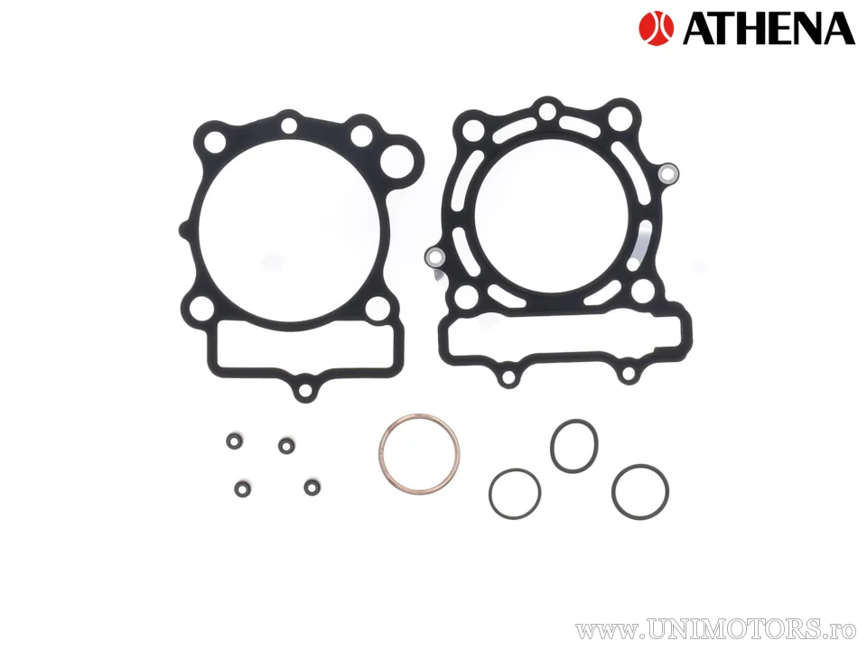 Kit piston complet: Piston forjat 4 timpi Ø 76,96 mm + set garnituri chiulasă - Athena