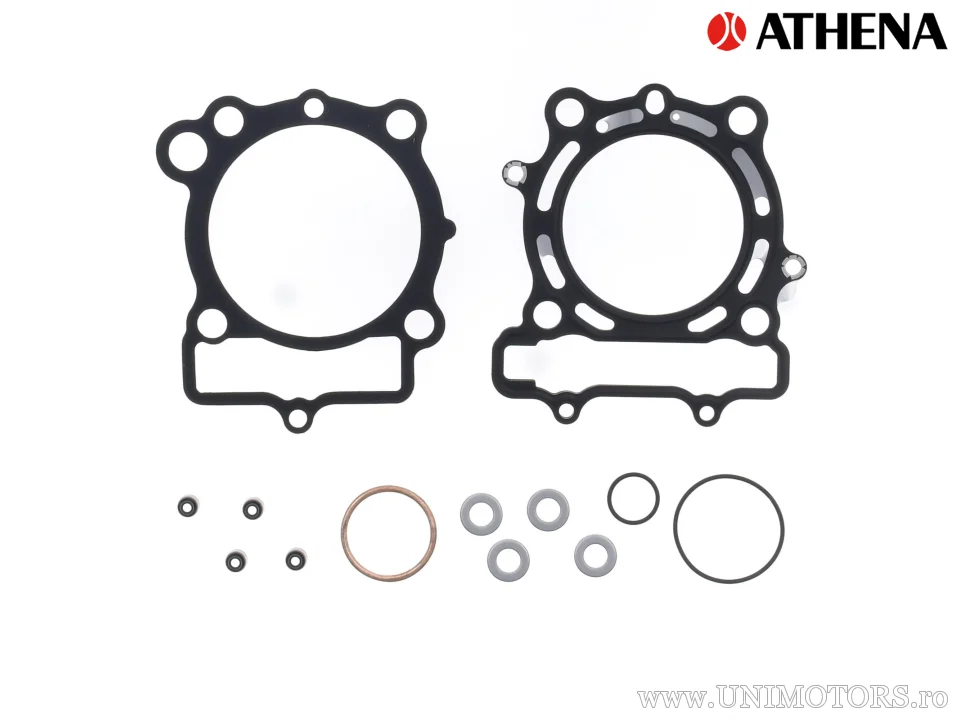 Kit piston complet: piston forjat 4 timpi Ø 76,96 mm + set garnituri chiulasă - Athena