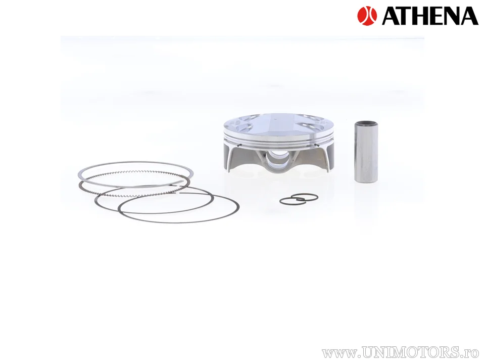 Kit piston complet: piston forjat 4 timpi Ø 76,97 mm + kit garnituri chiulasă - Athena