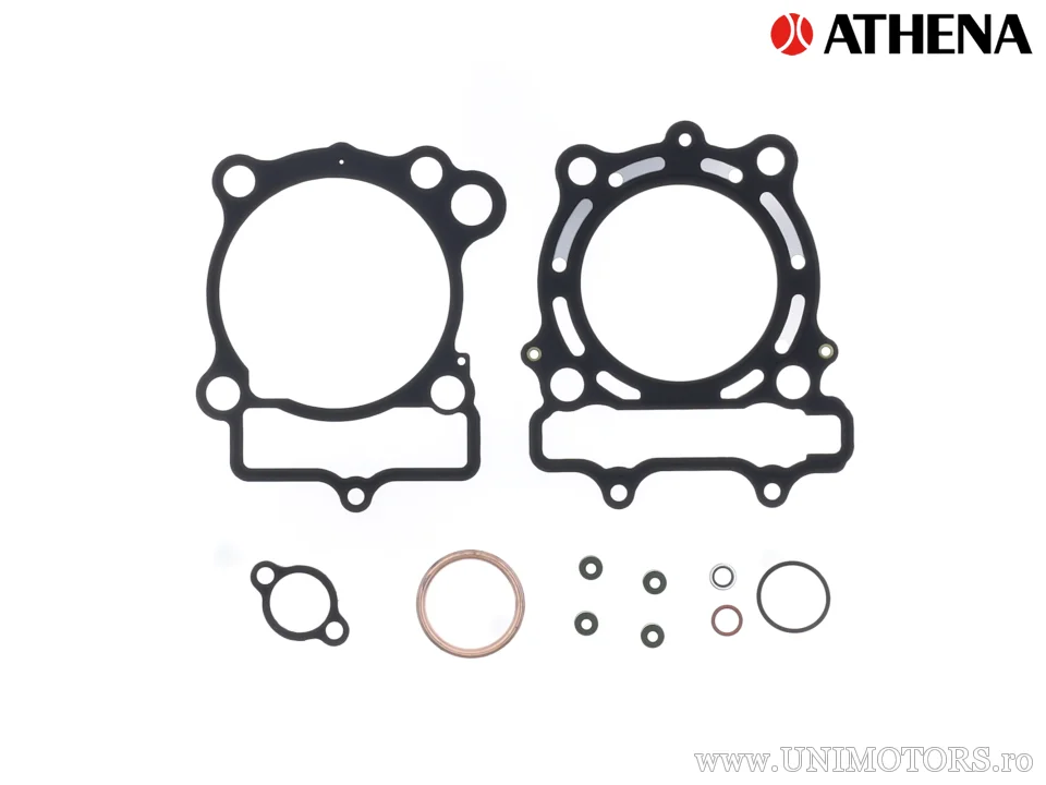 Kit piston complet: piston forjat 4 timpi Ø 76,97 mm + kit garnituri chiulasă - Athena