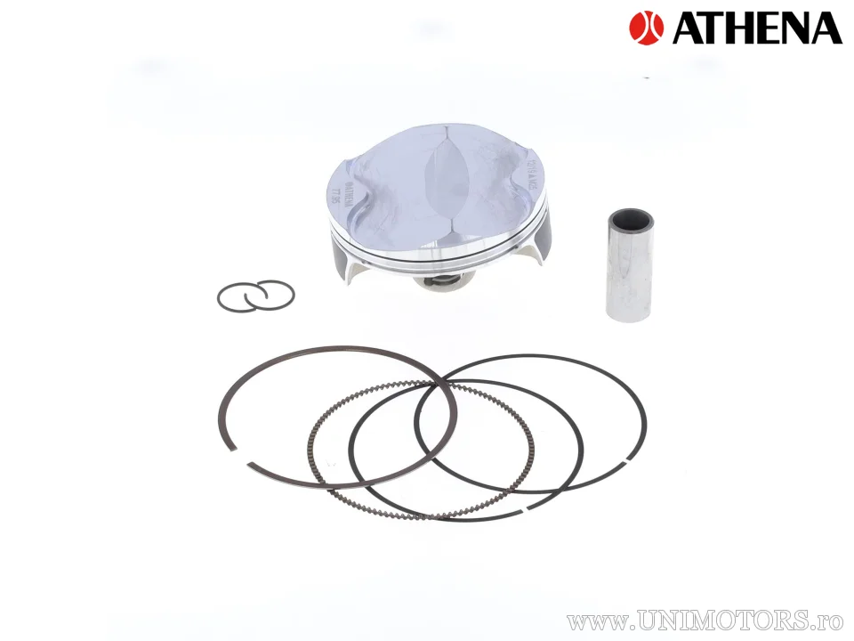 Kit piston complet: piston forjat 4 timpi Ø 77,95 mm + set garnituri chiulasă - Athena