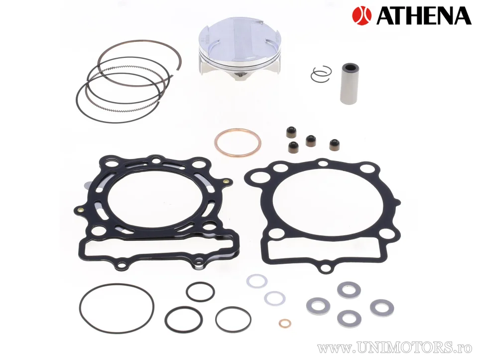 Kit piston complet: piston forjat 4 timpi Ø 77,96 mm + kit garnituri chiulasă - Athena