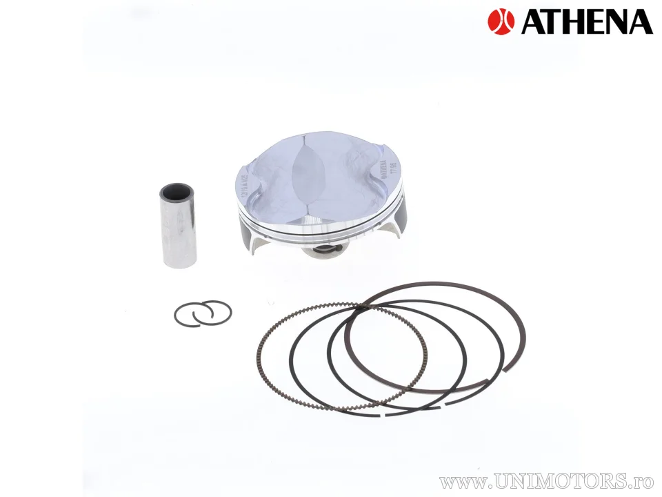 Kit piston complet: piston forjat 4 timpi Ø 77,97 mm + set garnituri superioare - Athena