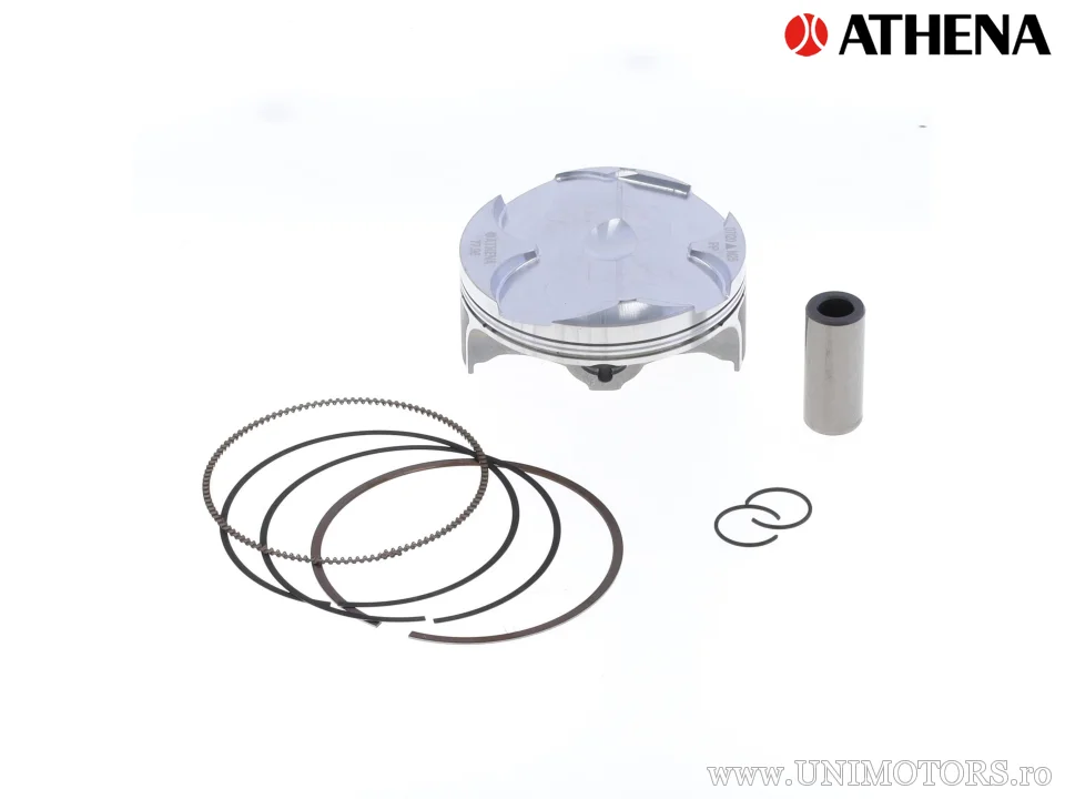 Kit piston complet: Piston forjat 4 timpi Ø 77,98 mm + set garnituri chiulasă - Athena