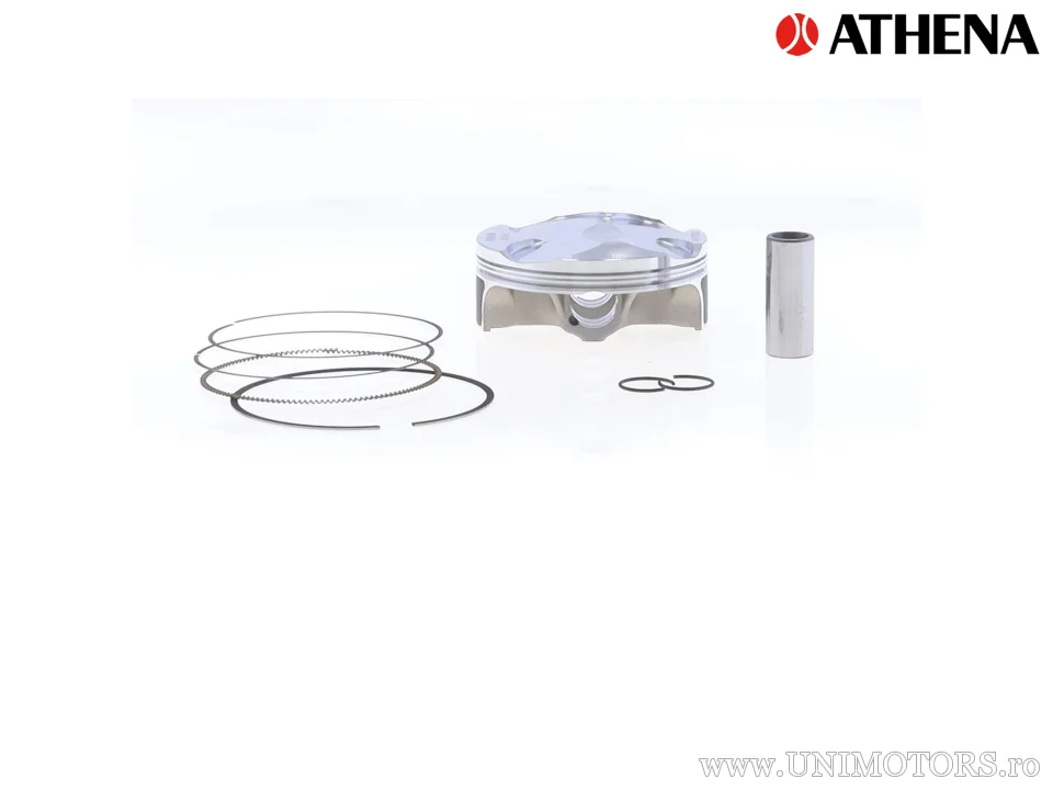 Kit piston complet: Piston forjat 4 timpi Ø 78,96 mm + set garnituri chiulasă - Athena