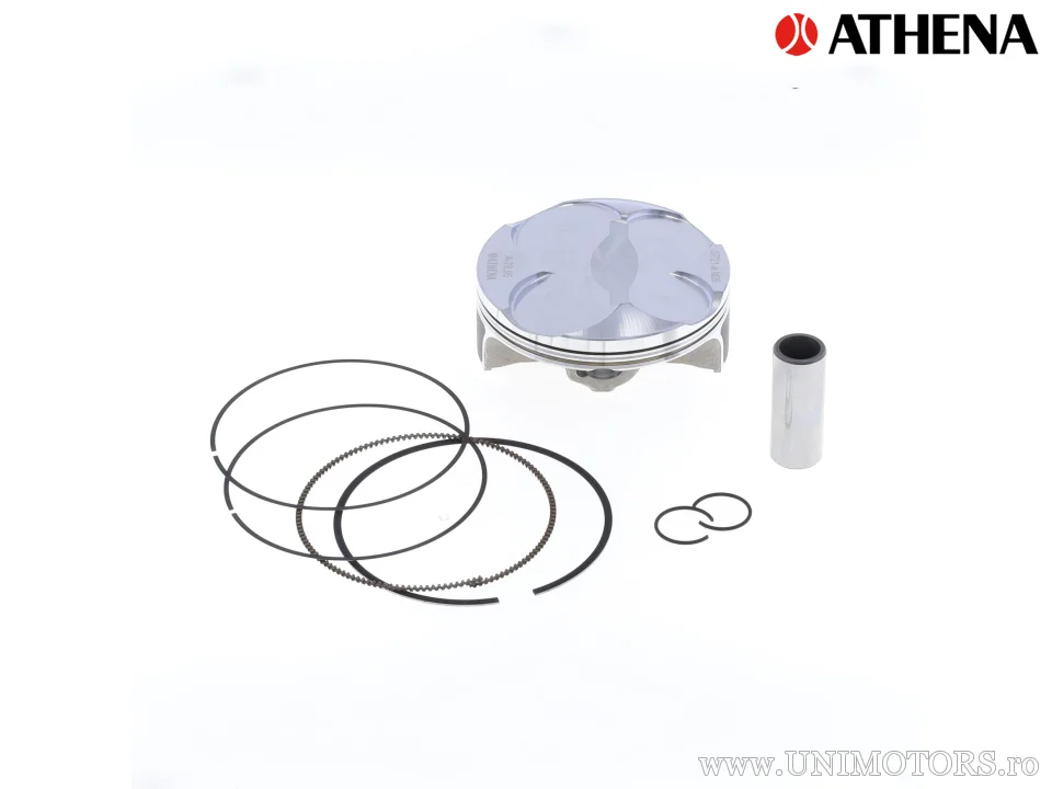 Kit piston complet: Piston forjat 4 timpi Ø 78,96 mm + set garnituri chiulasă - Athena