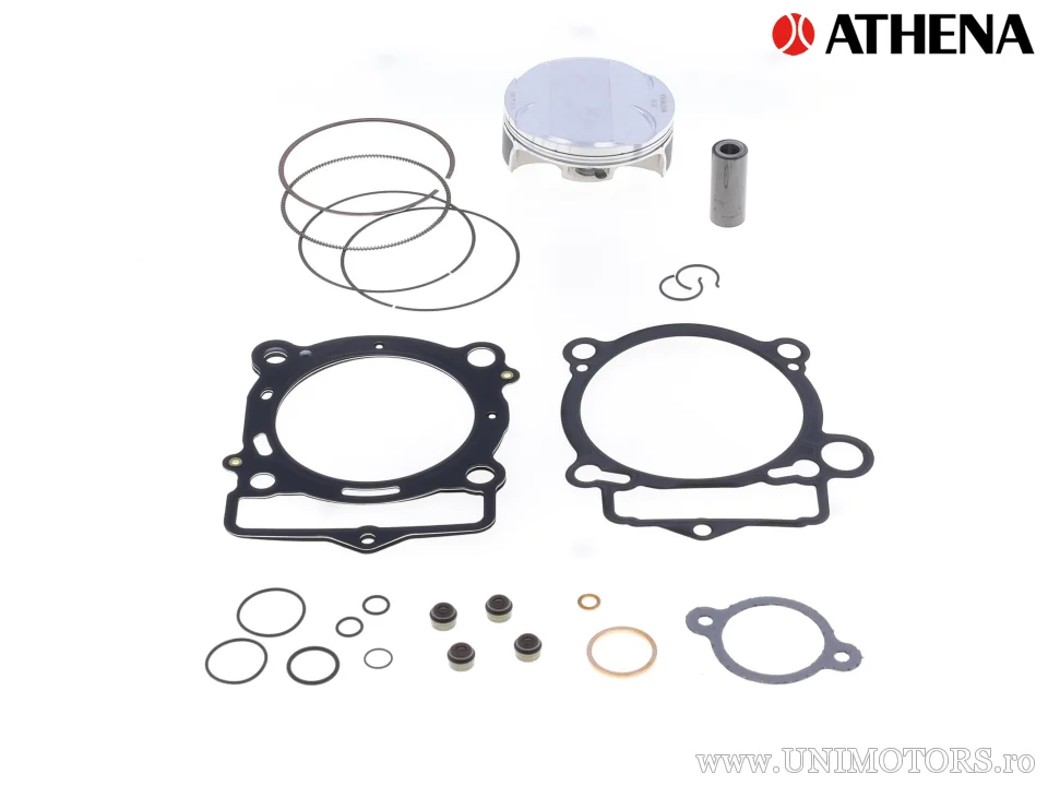 Kit piston complet: piston forjat 4 timpi Ø 87,95 mm + set garnituri chiulasă - Athena