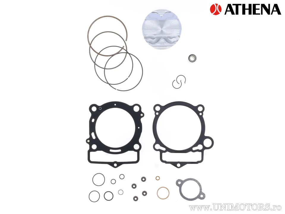 Kit piston complet: piston forjat 4 timpi Ø 87,95 mm + set garnituri chiulasă - Athena